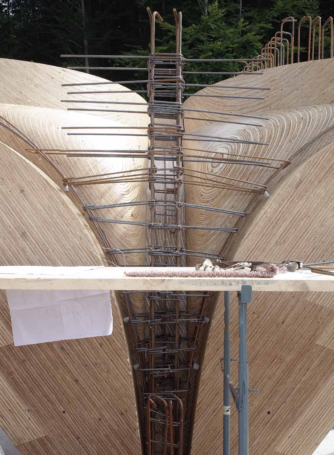 Zu Hause in Zug Architektur Holz Schalung